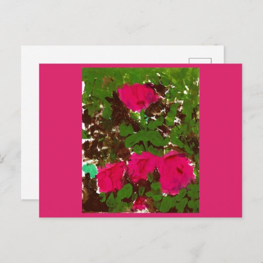 Bed of Roses  Briefkaart (Voorkant / Achterkant)