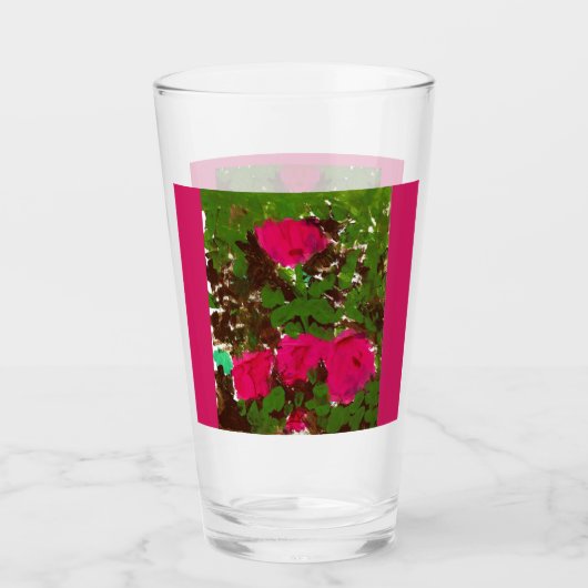 Bed of Roses Glas Tumbler (Voorkant)