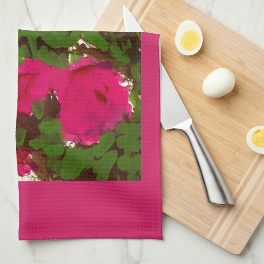 Bed of Roses Theedoek (Quarter Fold)