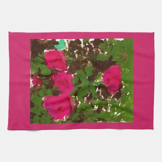 Bed of Roses Theedoek (Horizontaal)