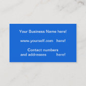 Bed & ontbijt visitekaartje (Achterkant)