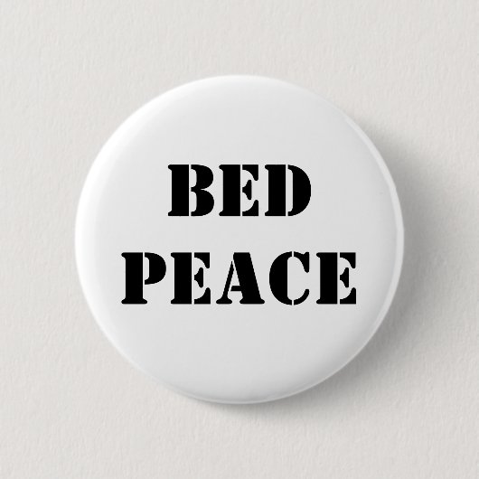 Bed Peace Ronde Button 5,7 Cm (Voorkant)