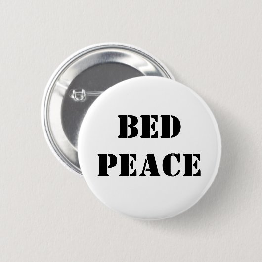 Bed Peace Ronde Button 5,7 Cm (Voorkant /achterkant)