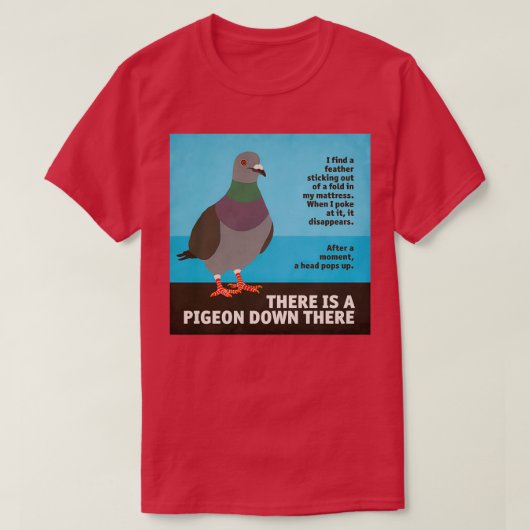 Bed Pigeon 2 T-shirt (Design voorkant)