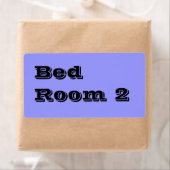 Bed Room 2 Moving Labels in Bleek blauw (Insitu)