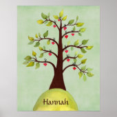 Bed Room Natuur Heart Tree Nursery Wall Poster (Voorkant)