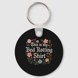 Bed Rotting Humoristische Mentale Gezondheid Grafi Sleutelhanger