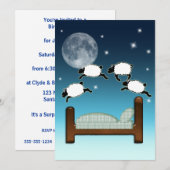 Bed, Sky, en tellende schapen bij nacht Kaart (Voorkant / Achterkant)