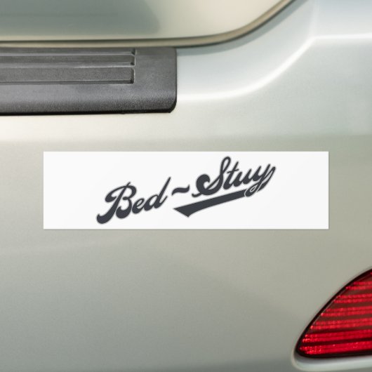 Bed-Stuy Bumpersticker (Op auto)