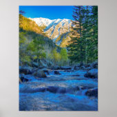 Bed Sunrise/Lange Blootstellingswater Poster (Voorkant)