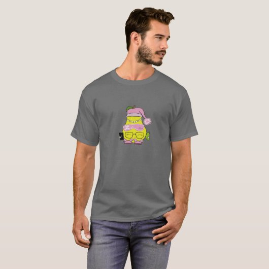 Bed Time Pear Grey T-Shirt (Voorkant volledig)