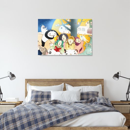 Bed time Story 2013 Canvas Afdruk (Insitu (Slaapkamer))