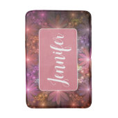 Bed van bloemen, kleurrijke Abstracte fractale kun Badmat (Voorkant Verticaal)