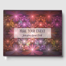 Bed van bloemen, kleurrijke Abstracte fractale kun