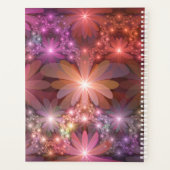 Bed van bloemen, kleurrijke Abstracte fractale kun Planner (Achterkant)