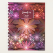 Bed van bloemen, kleurrijke Abstracte fractale kun Planner (Voorkant)