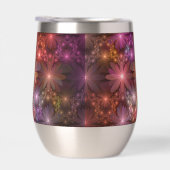 Bed van bloemen kleurrijke, dunne Abstracte fracta (Rechts)