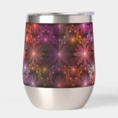 Bed van bloemen kleurrijke, dunne Abstracte fracta (Links)