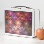 Bed van bloemen kleurrijke, dunne Abstracte fracta (In situ)