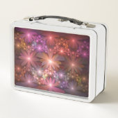 Bed van bloemen kleurrijke, dunne Abstracte fracta (Achterkant)