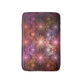 Bed van bloemen kleurrijke, dunne Abstracte fracta Badmat (Voorkant Verticaal)