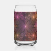 Bed van bloemen kleurrijke, dunne Abstracte fracta Blikvorm Glas (Rechts)