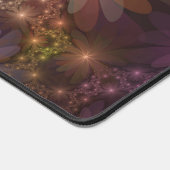 Bed van bloemen kleurrijke, dunne Abstracte fracta Bureaumat (Hoek)