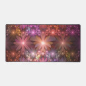 Bed van bloemen kleurrijke, dunne Abstracte fracta Bureaumat (Voorkant)