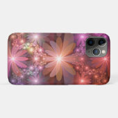 Bed van bloemen kleurrijke, dunne Abstracte fracta Case-Mate iPhone Case (Achterkant (horizontaal))