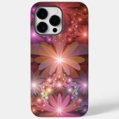 Bed van bloemen kleurrijke, dunne Abstracte fracta Case-Mate iPhone Case (Achterkant)