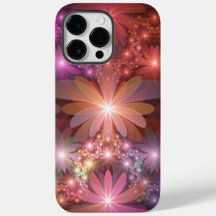 Bed van bloemen kleurrijke, dunne Abstracte fracta