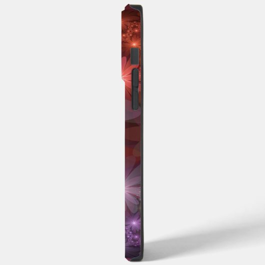 Bed van bloemen kleurrijke, dunne Abstracte fracta Case-Mate iPhone Case (Achterkant / Links)