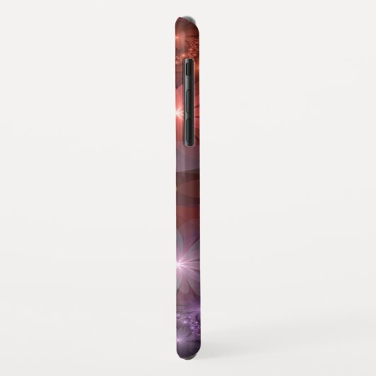 Bed van bloemen kleurrijke, dunne Abstracte fracta Case-Mate iPhone Case (Achterkant/links)