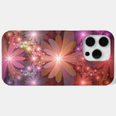 Bed van bloemen kleurrijke, dunne Abstracte fracta Case-Mate iPhone Case (Achterkant (horizontaal))