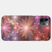 Bed van bloemen kleurrijke, dunne Abstracte fracta Case-Mate iPhone Case (Achterkant (horizontaal))