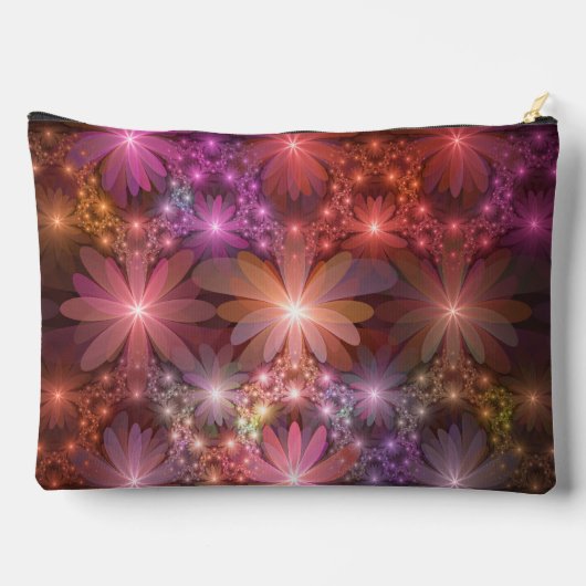 Bed van bloemen kleurrijke, dunne Abstracte fracta Etui (Achterkant)