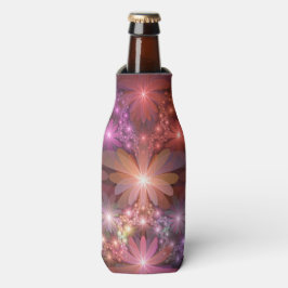 Bed van bloemen kleurrijke, dunne Abstracte fracta Flesjeskoeler