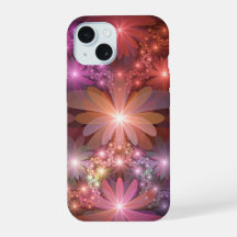 Bed van bloemen kleurrijke, dunne Abstracte fracta