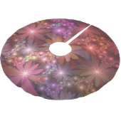 Bed van bloemen kleurrijke, dunne Abstracte fracta Kerstboom Rok (Gekanteld)