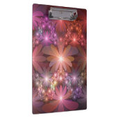 Bed van bloemen kleurrijke, dunne Abstracte fracta Klembord (Rechts)