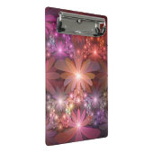 Bed van bloemen kleurrijke, dunne Abstracte fracta Mini Klembord (Schuin)