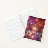 Bed van bloemen kleurrijke, dunne Abstracte fracta Notitieboek (Binnen)