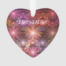 Bed van bloemen kleurrijke, dunne Abstracte fracta