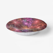 Bed van bloemen kleurrijke, dunne Abstracte fracta Papieren Kommen (Gebogen)