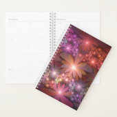 Bed van bloemen kleurrijke, dunne Abstracte fracta Planner (Display)