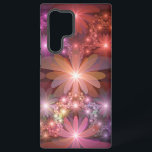 Bed van bloemen kleurrijke, dunne Abstracte fracta Samsung Galaxy Hoesje<br><div class="desc">Een bed van glanzende fantasiebloemen,  unieke lichtgevende bloemkunstwerken. Ontwerp voor uw Samsung Galaxy S22 Ultra hoesje en meer.</div>