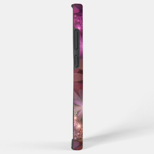 Bed van bloemen kleurrijke, dunne Abstracte fracta Samsung Galaxy Hoesje (Rechterkant)