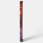 Bed van bloemen kleurrijke, dunne Abstracte fracta Samsung Galaxy Hoesje (Linkerkant)