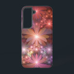 Bed van bloemen kleurrijke, dunne Abstracte fracta Samsung Galaxy Hoesje<br><div class="desc">Een bed van glanzende fantasiebloemen,  unieke lichtgevende bloemkunstwerken. Ontwerp voor uw Samsung Galaxy S22 hoesje en meer.</div>