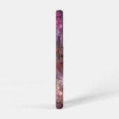 Bed van bloemen kleurrijke, dunne Abstracte fracta Samsung Galaxy Hoesje (Rechterkant)